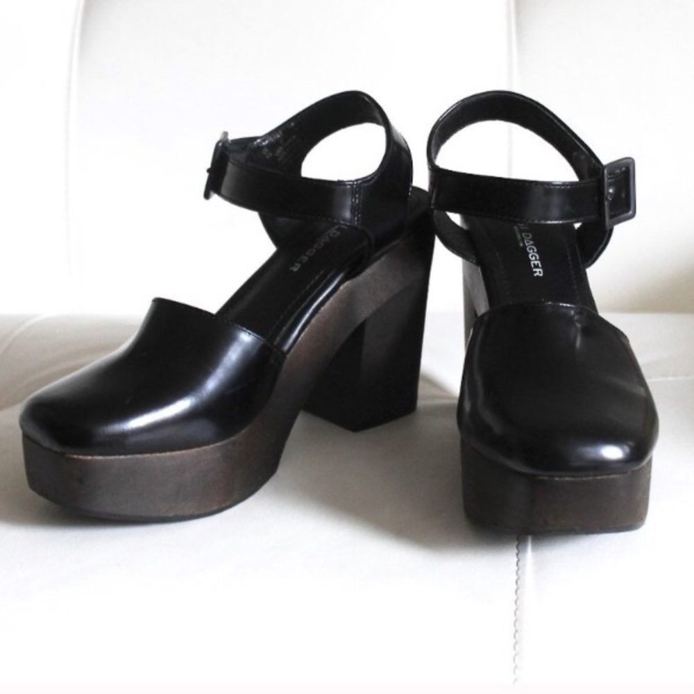 Kelsi Dagger wooden clog platforms